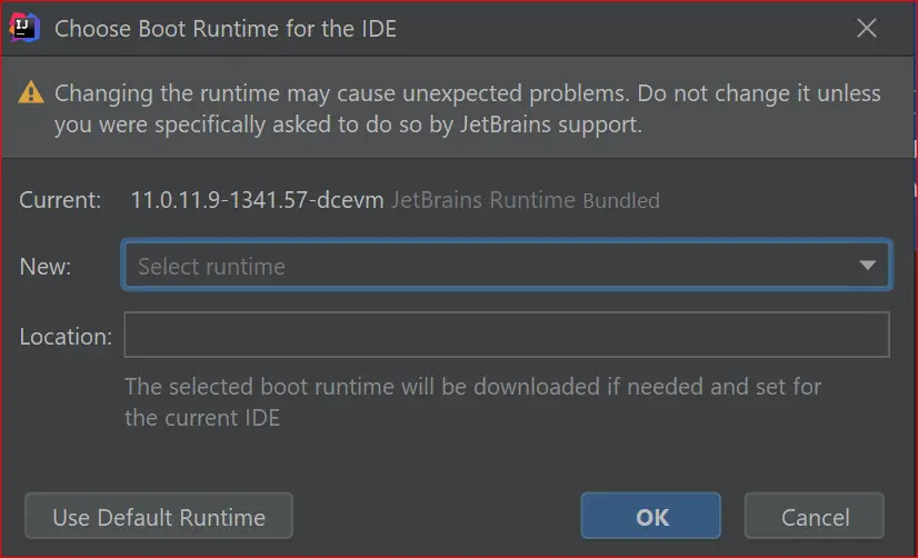 Intelli IDEA Change jdk runtime version