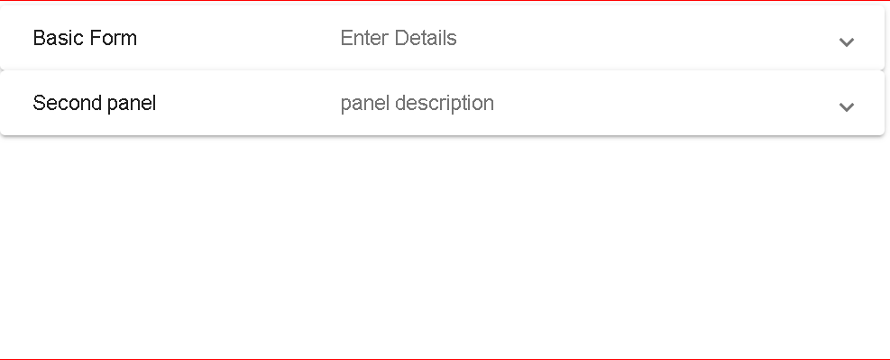 Angular expansion panel examples