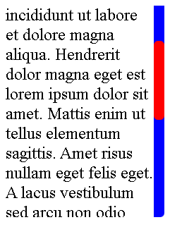 CSS scrollbar with color styles