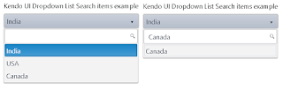 kendo dropdown filter