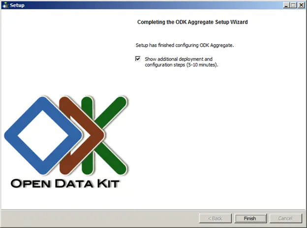 odk aggregate configuration success