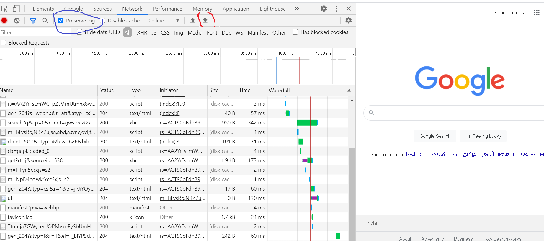 capture har file in chrome