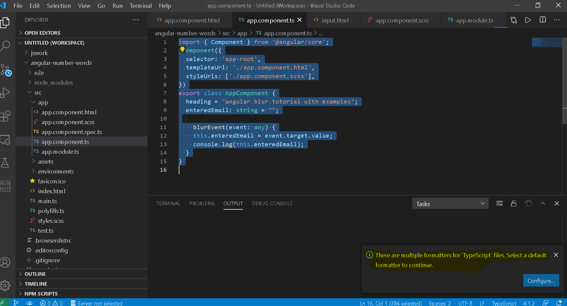 multiple formats for files in vscode