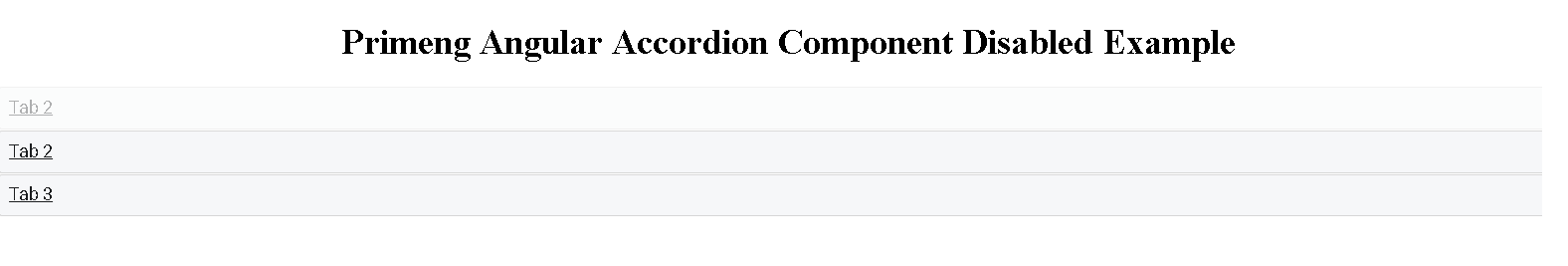 primeng accordion disable example