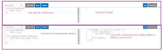 typescript interface example with tutorials