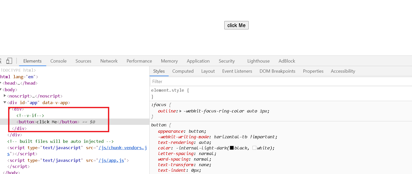 vuejs v-if